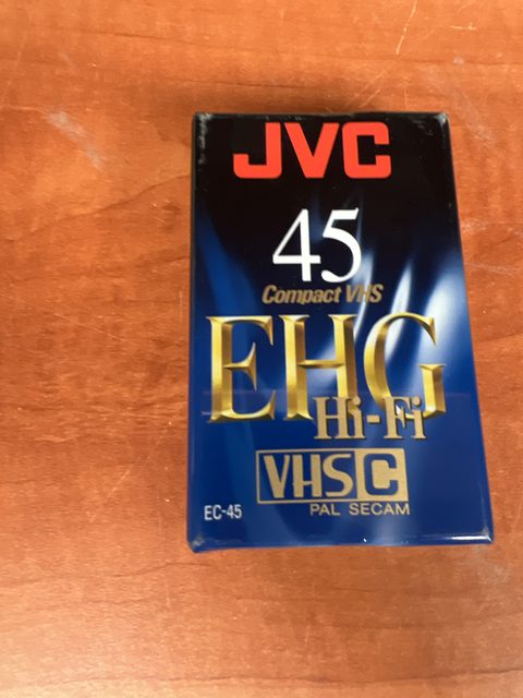 Cassette VHS-C JVC EC-45 EHG B PAL/SECAM 45 min pour caméscope