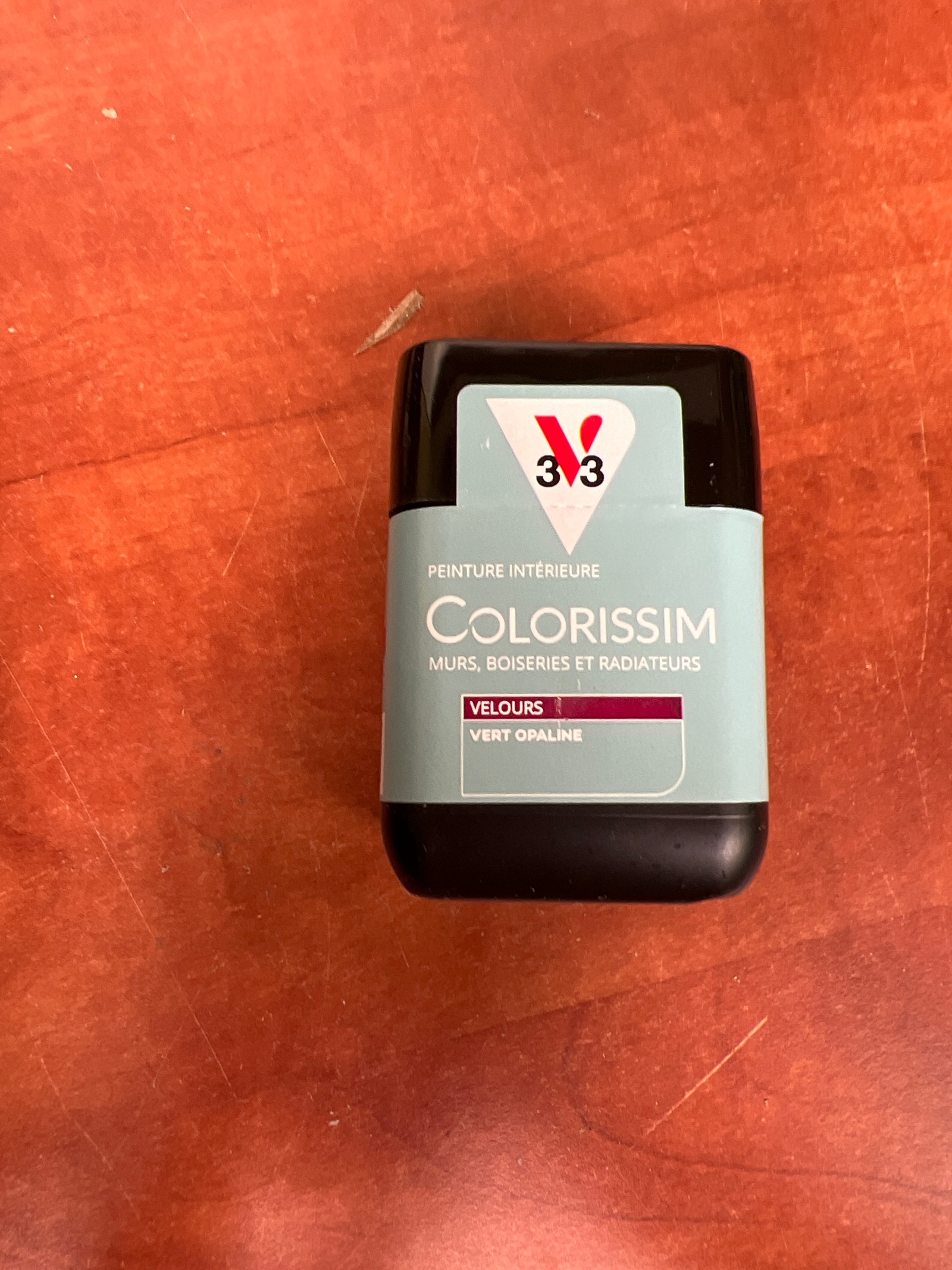 V33 Colorissim - Peinture intérieure velours Vert Opaline (murs, boiseries et radiateurs)