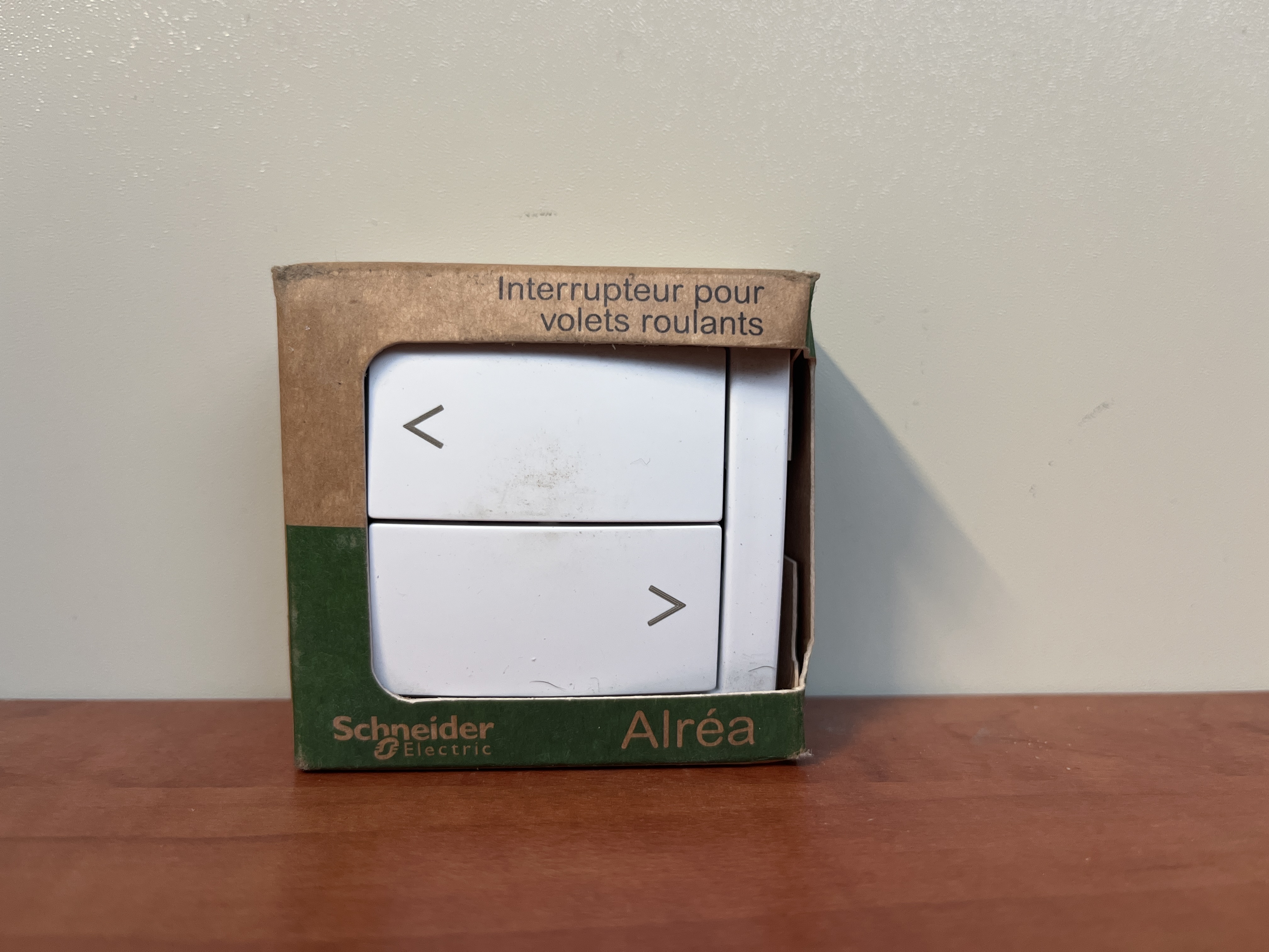 Schneider Electric Alréa - Interrupteur pour volets roulants blanc