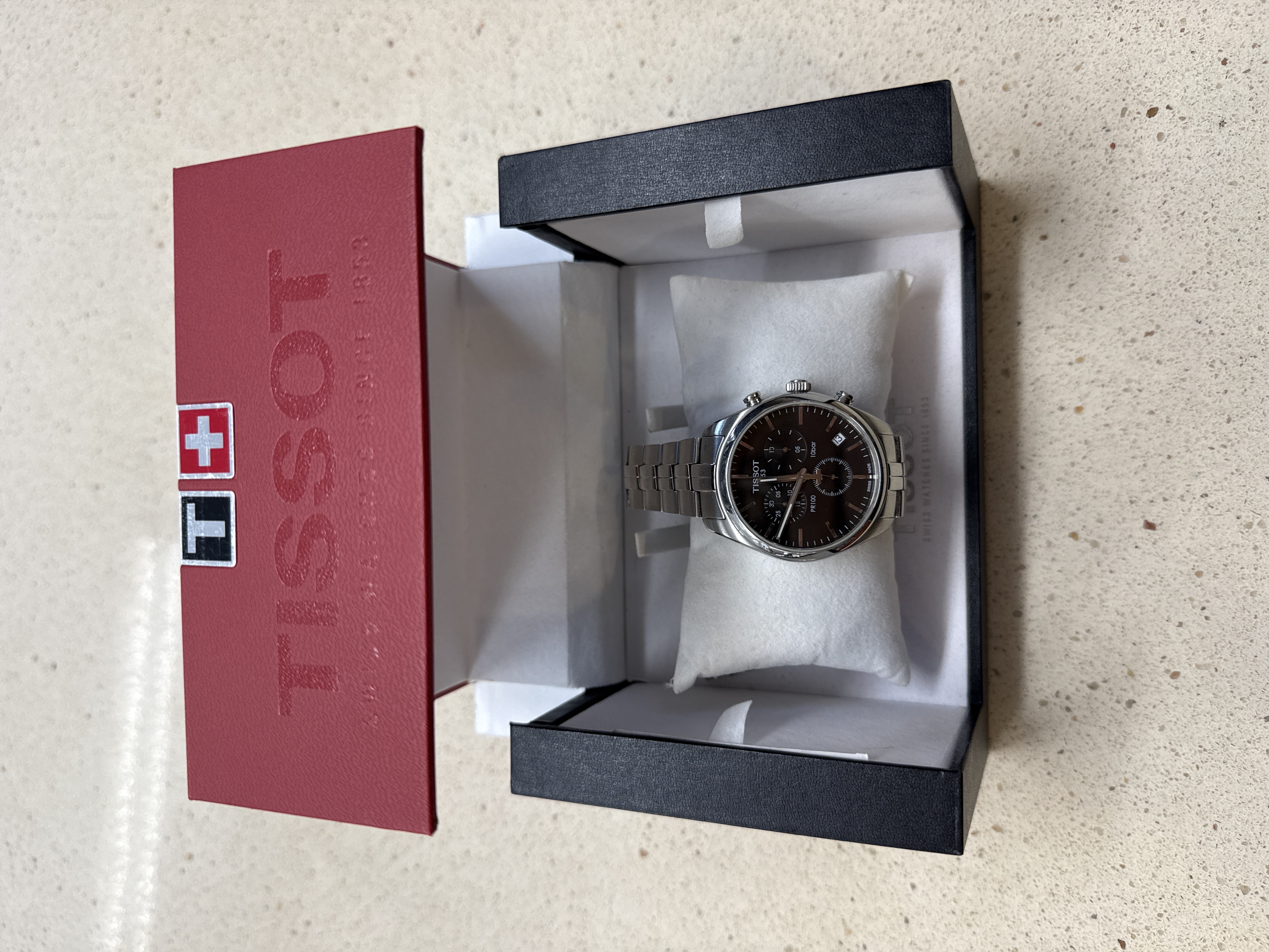 Montre Tissot PR 100 T101417 chronographe avec boîte