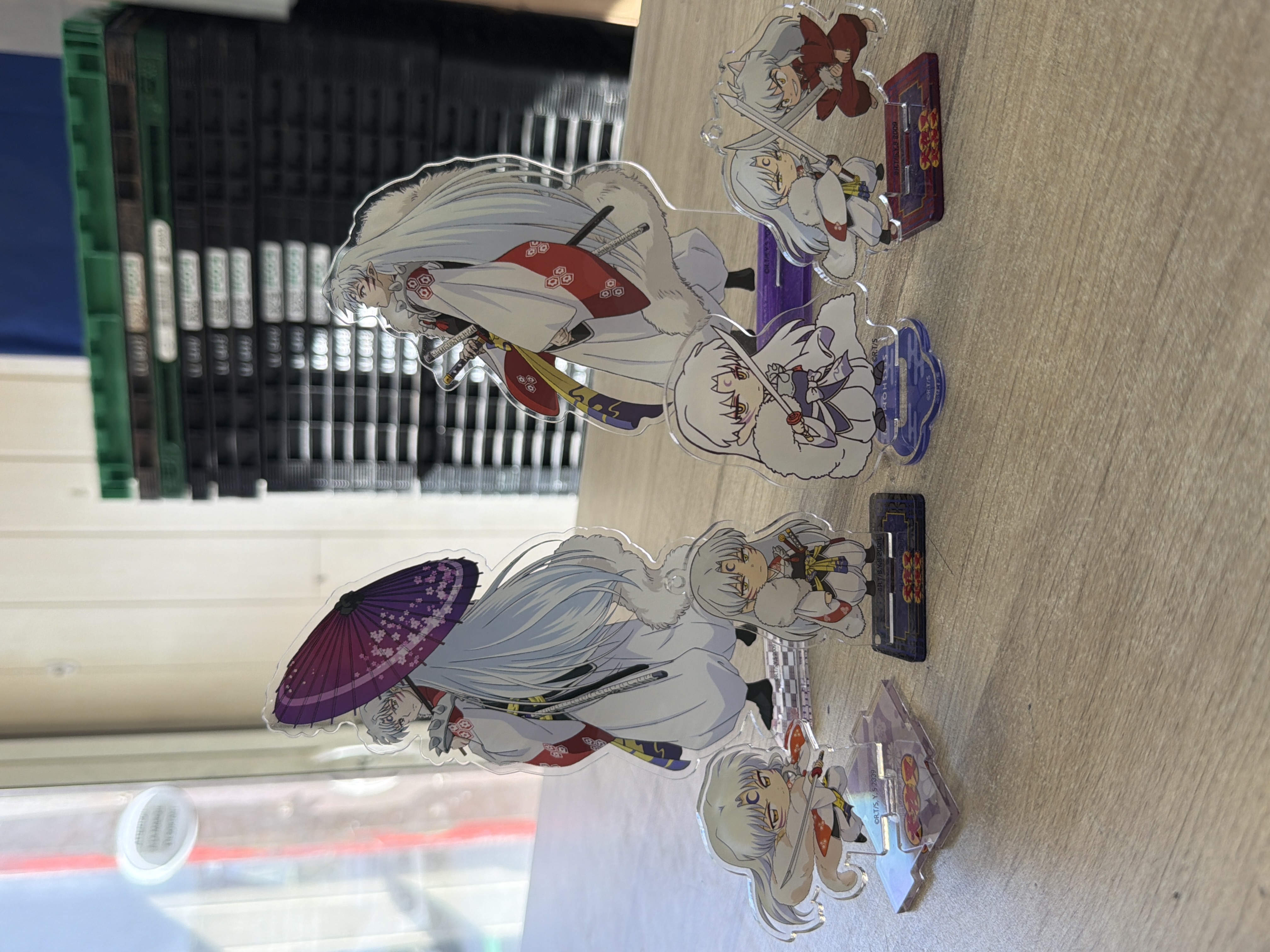 Lot de 6 stands acryliques Sesshomaru Inuyasha