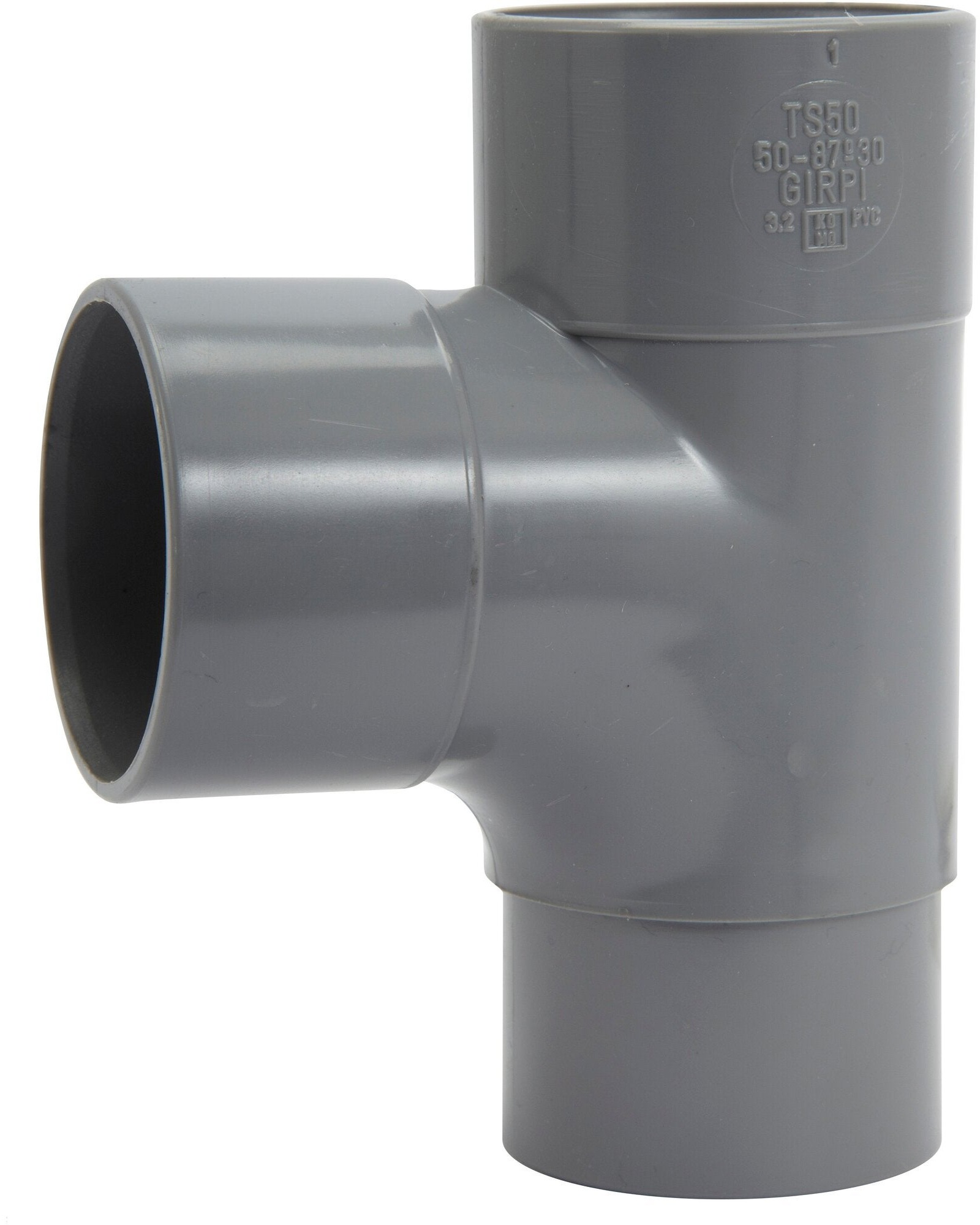 Girpi té d'évacuation 87°30 mâle femelle Ø 50 mm