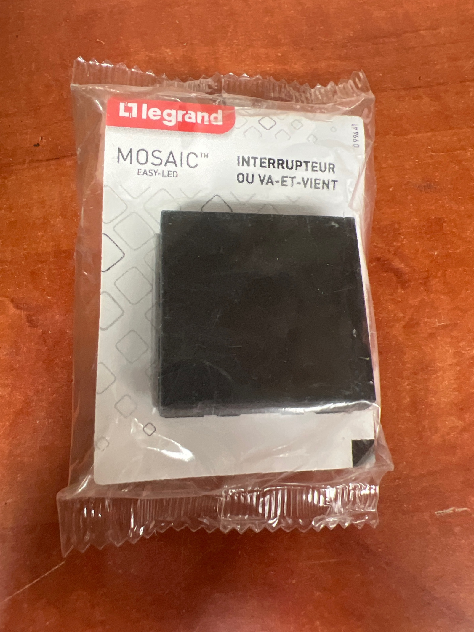 Legrand Mosaic Easy-LED interrupteur ou va-et-vient noir