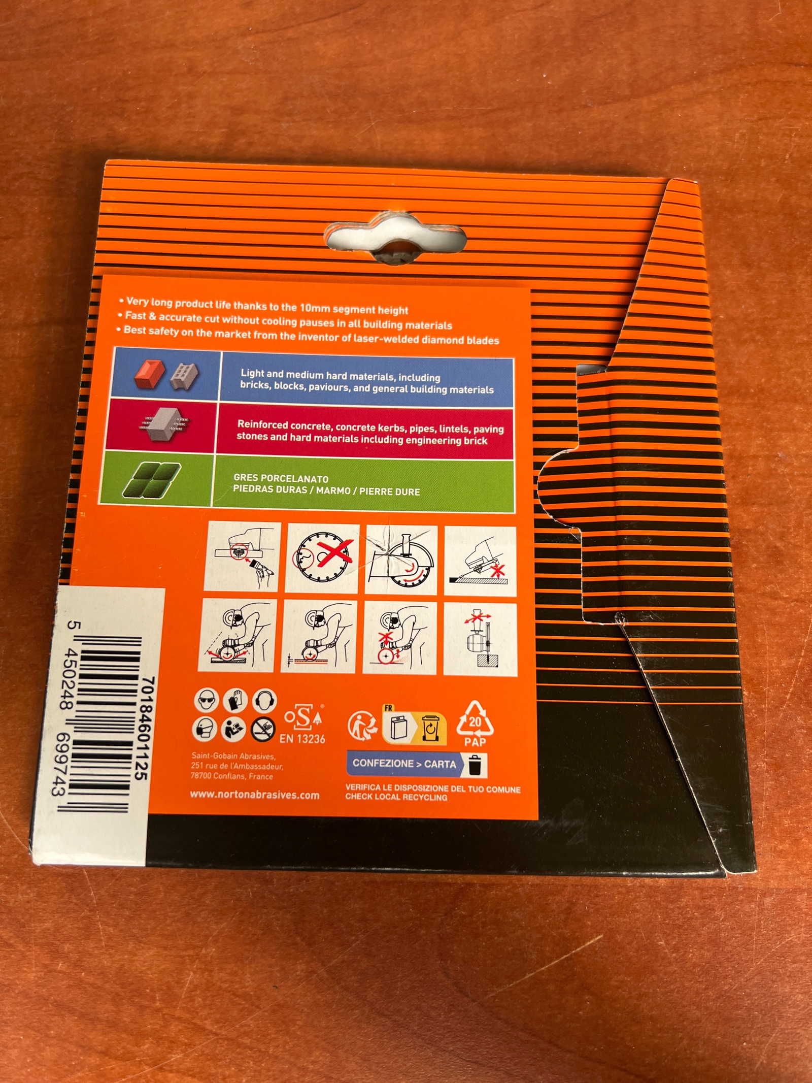 Norton Tiger disque diamant Ø 125 mm pour grès cérame — photo 2