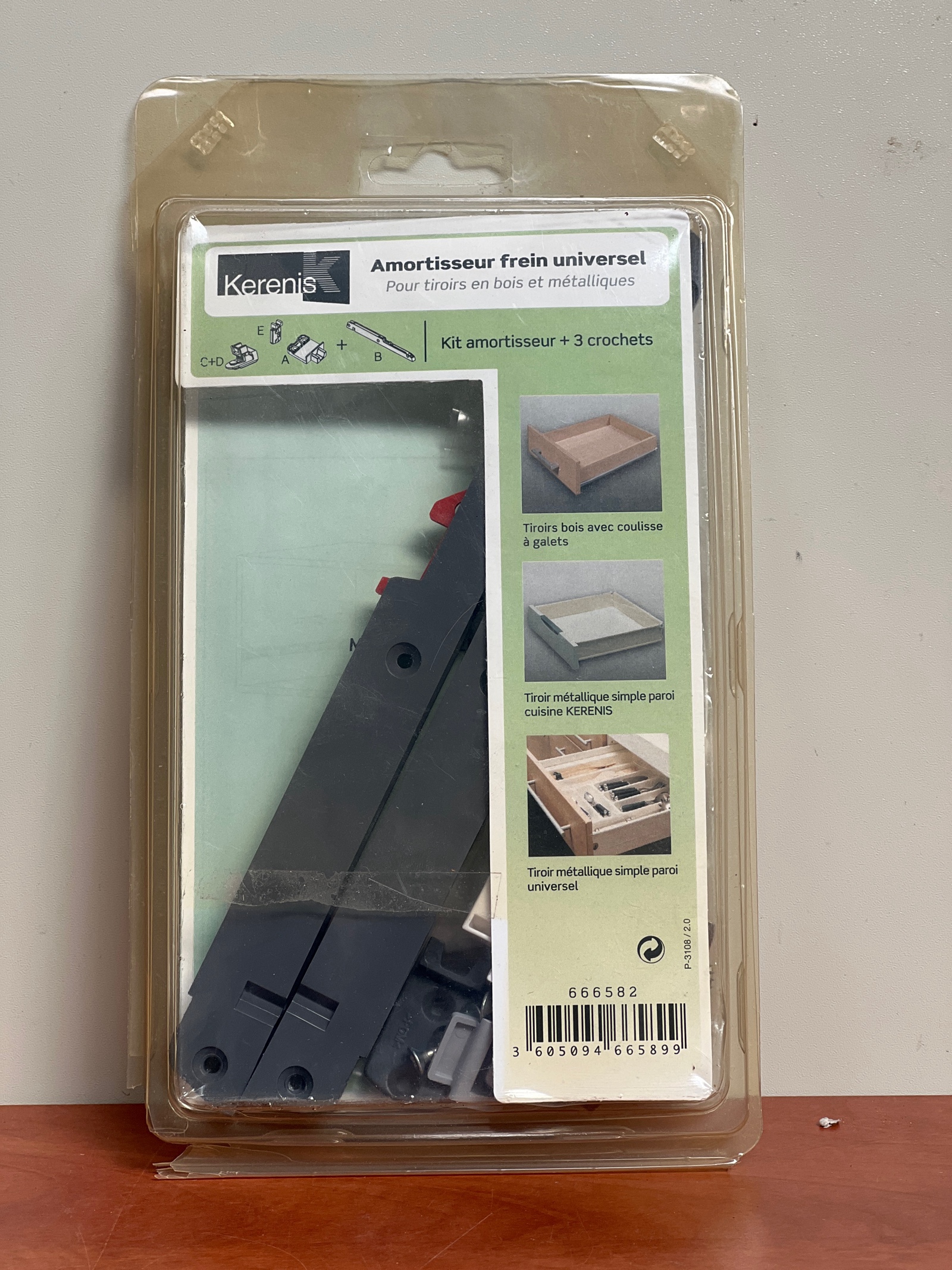 Kerenis Amortisseur frein universel – kit amortisseur + 3 crochets