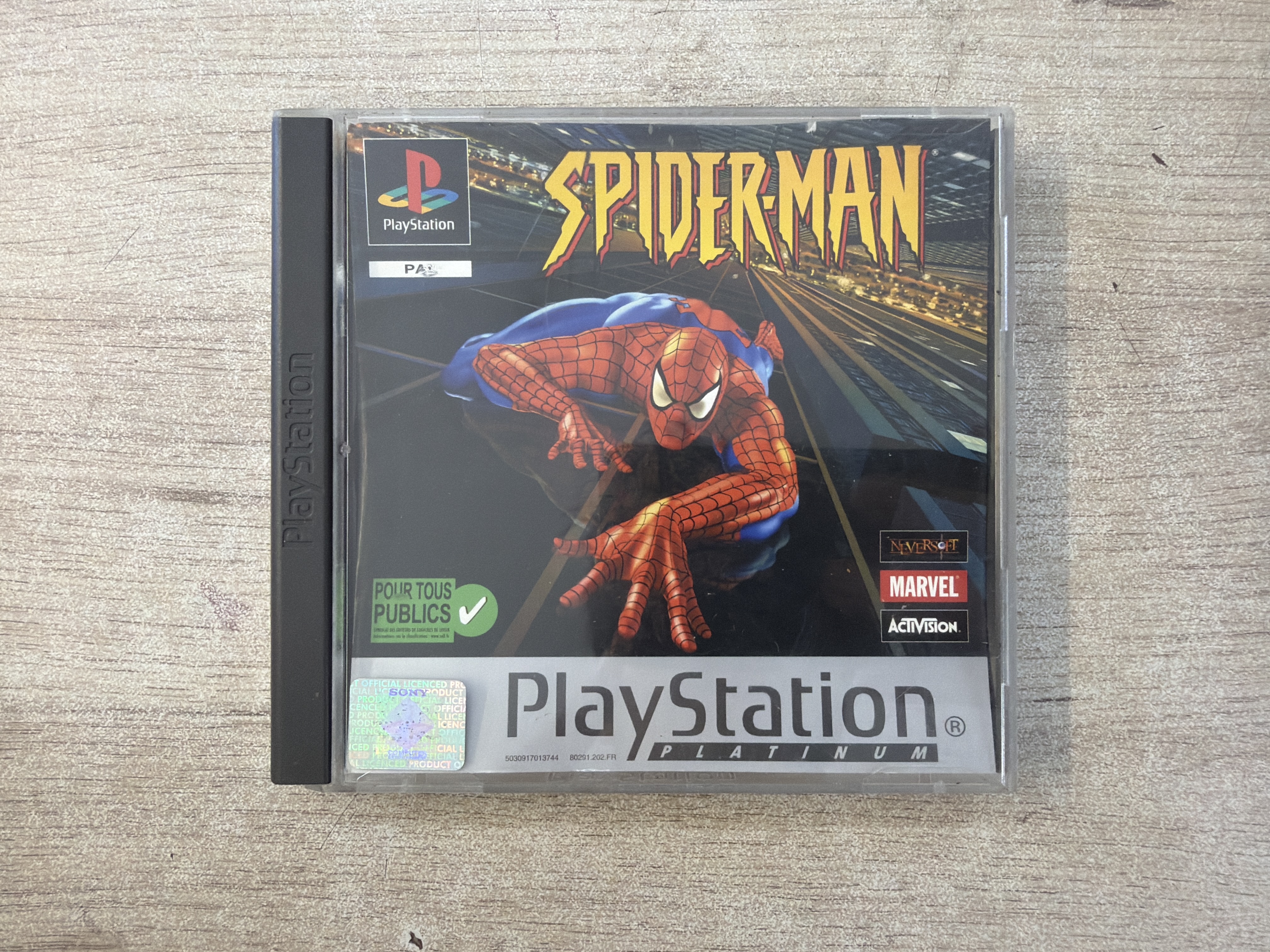 Spider-Man Platinum PS1 PlayStation 1