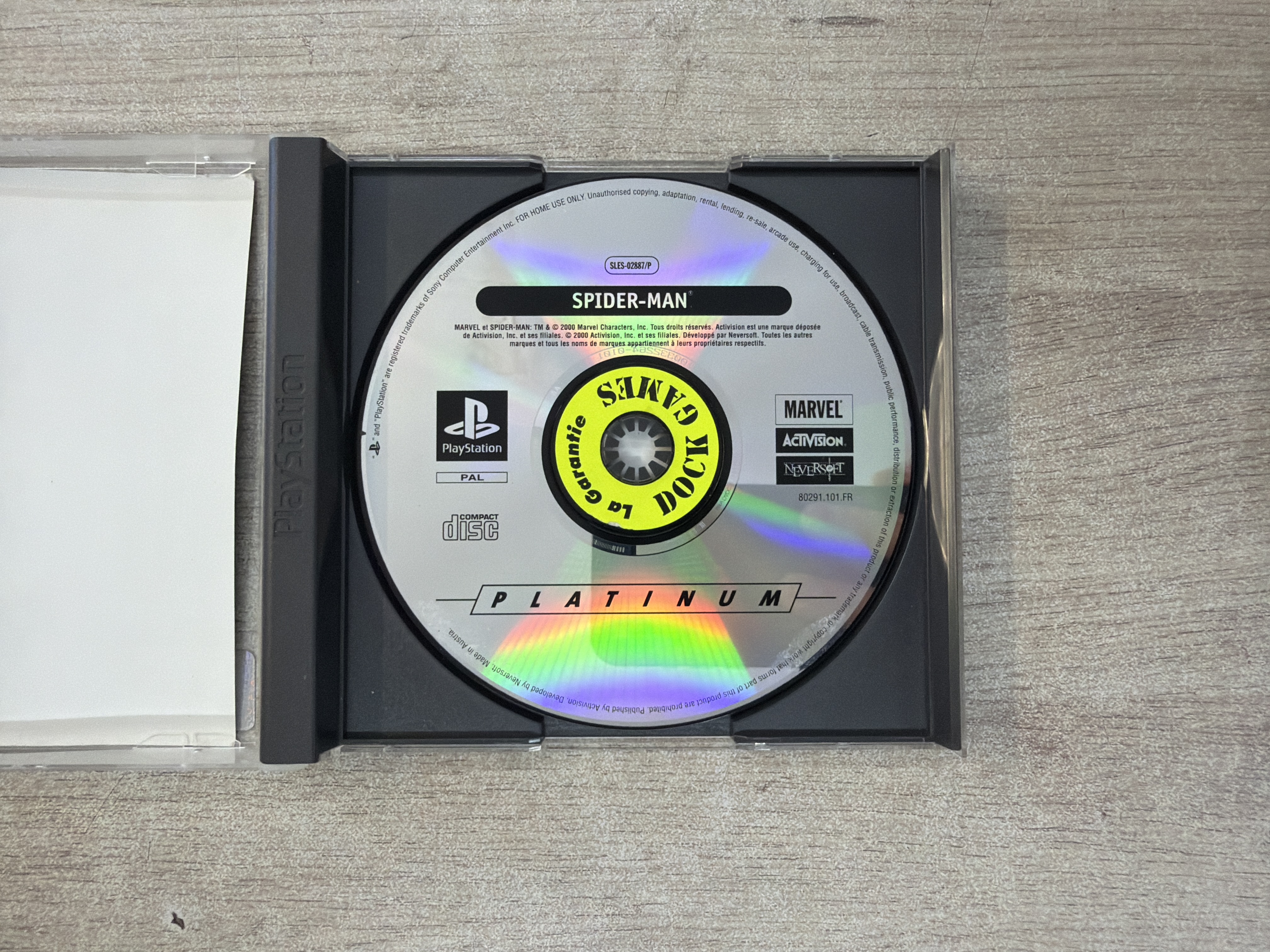 Spider-Man Platinum PS1 PlayStation 1 — photo 2