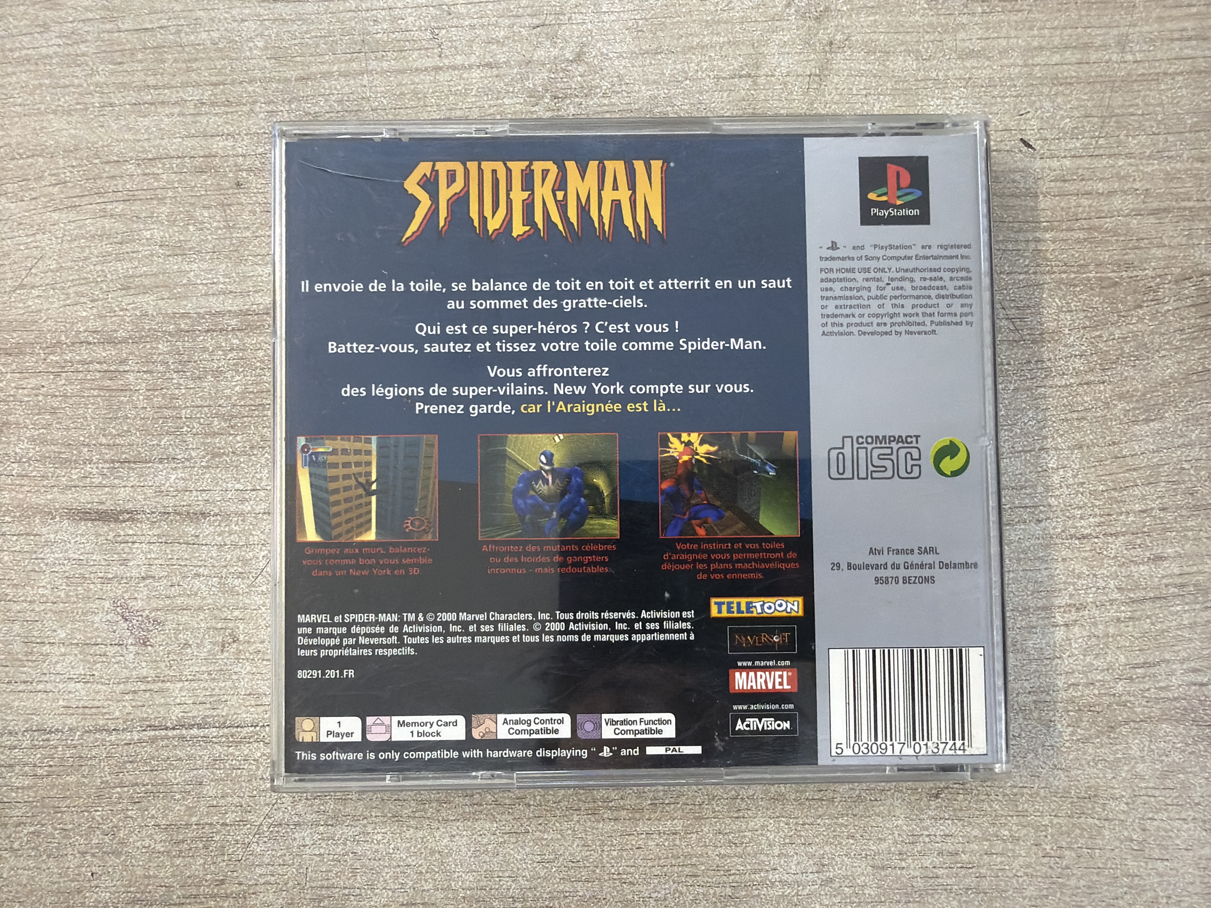 Spider-Man Platinum PS1 PlayStation 1 — photo 3