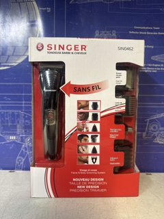 Singer kit tondeuse 7 en 1 barbe et cheveux sans fil