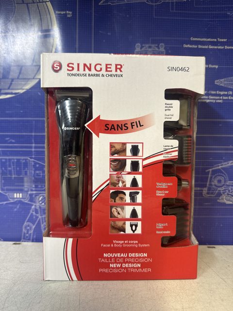 Singer kit tondeuse 7 en 1 barbe et cheveux sans fil