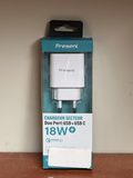 CHARGEUR SECTEUR DUO PORT USB + USB C 18W WATTS UTRLA RAPIDE BOOST PRESENT — photo 1