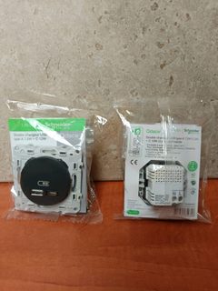 Schneider Electric Odace double chargeur USB mural type A 7.5W + type C 12W