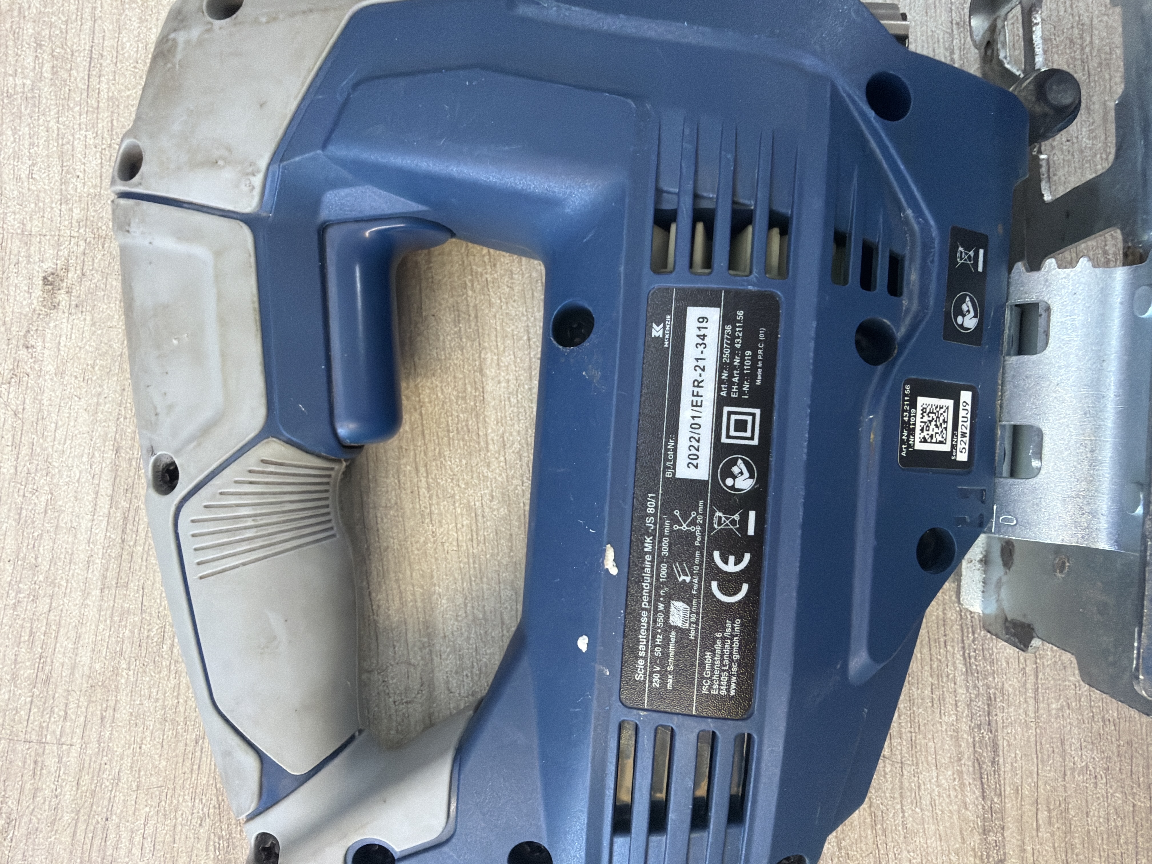 Scie sauteuse pendulaire McKenzie MK JS 80/1 550 W — photo 2