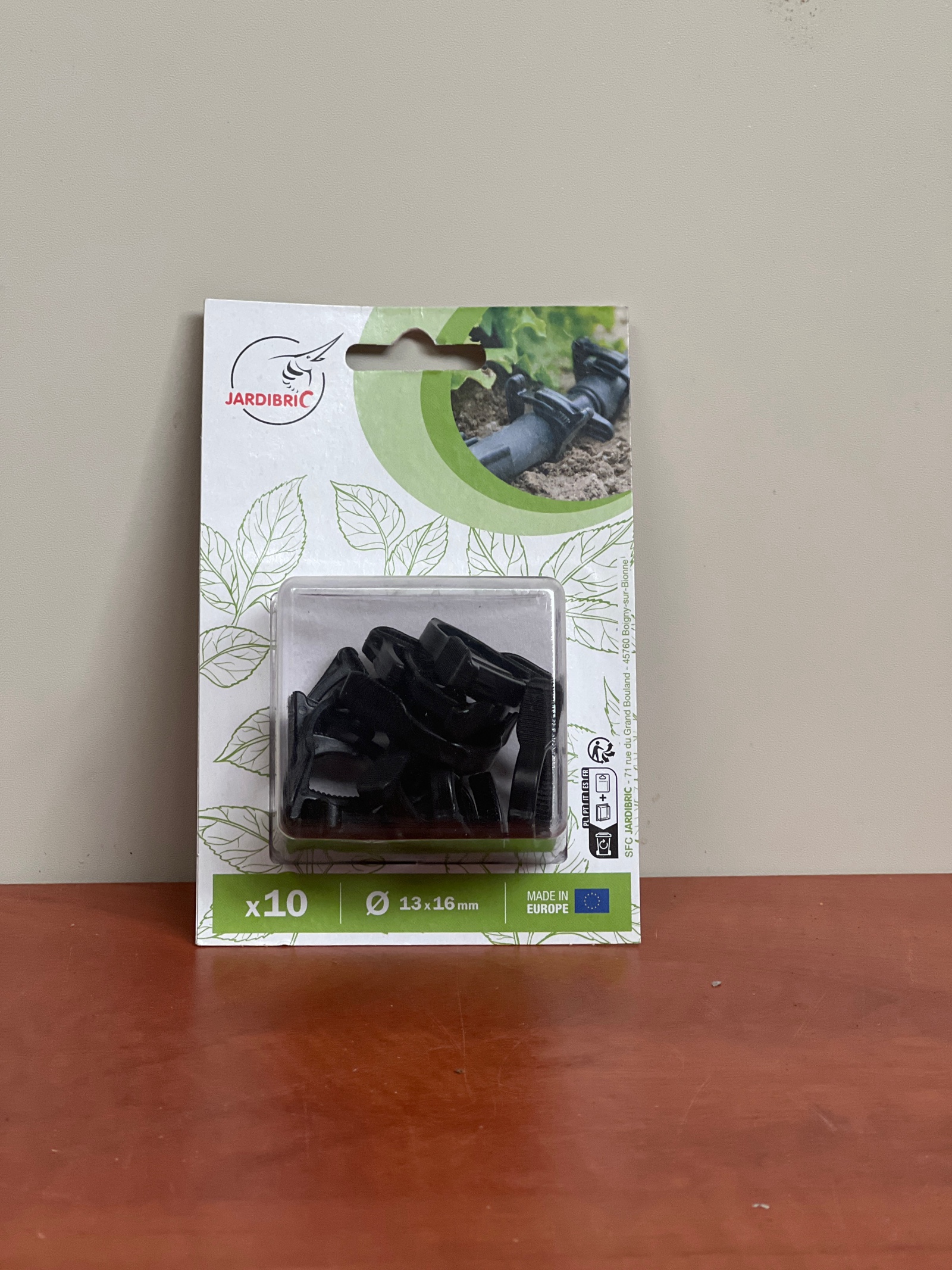 JARDIBRIC clips de fixation pour tuyau Ø 13-16 mm (x10)