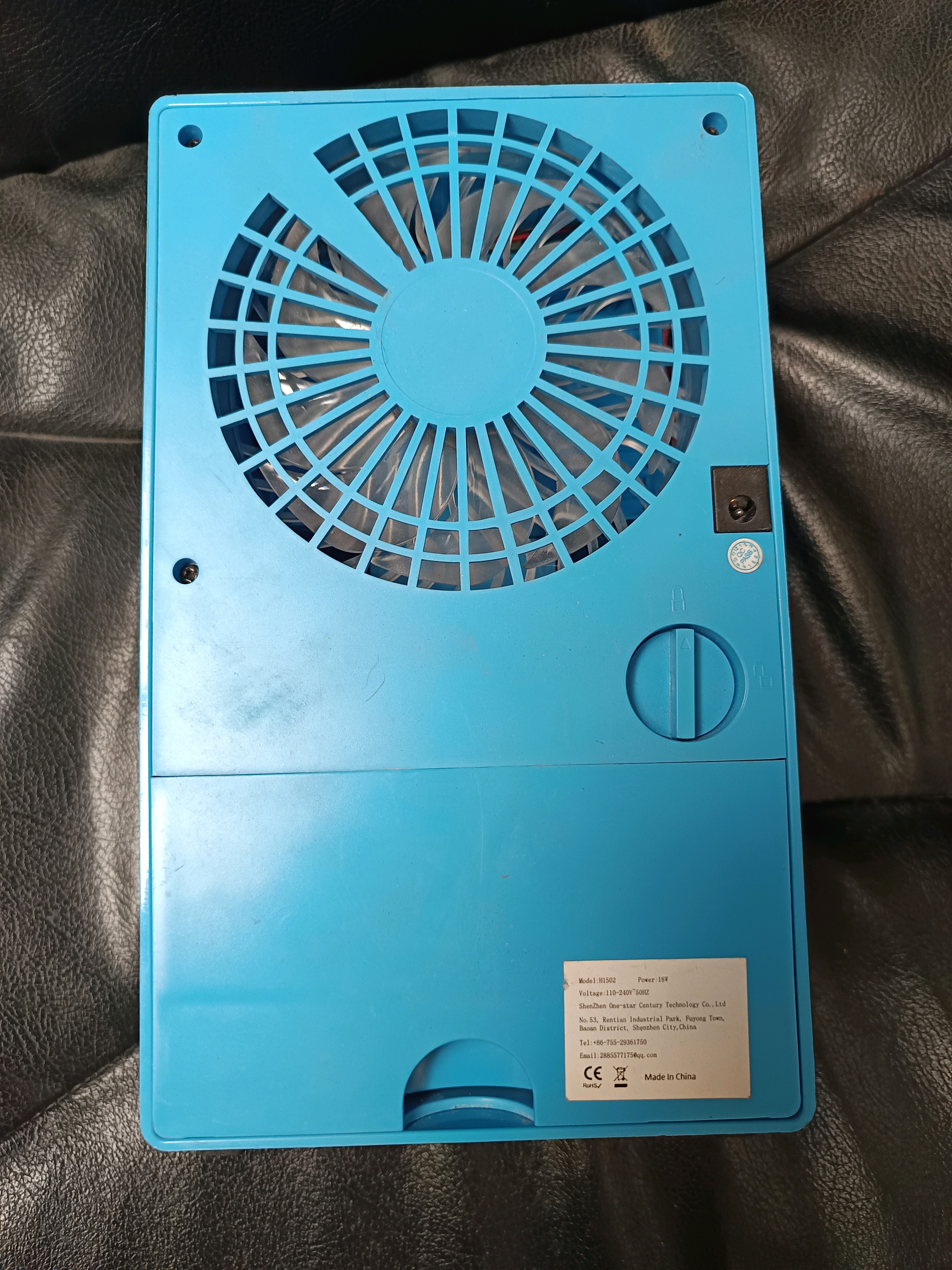 Brumisateur ventilateur portable bleu
