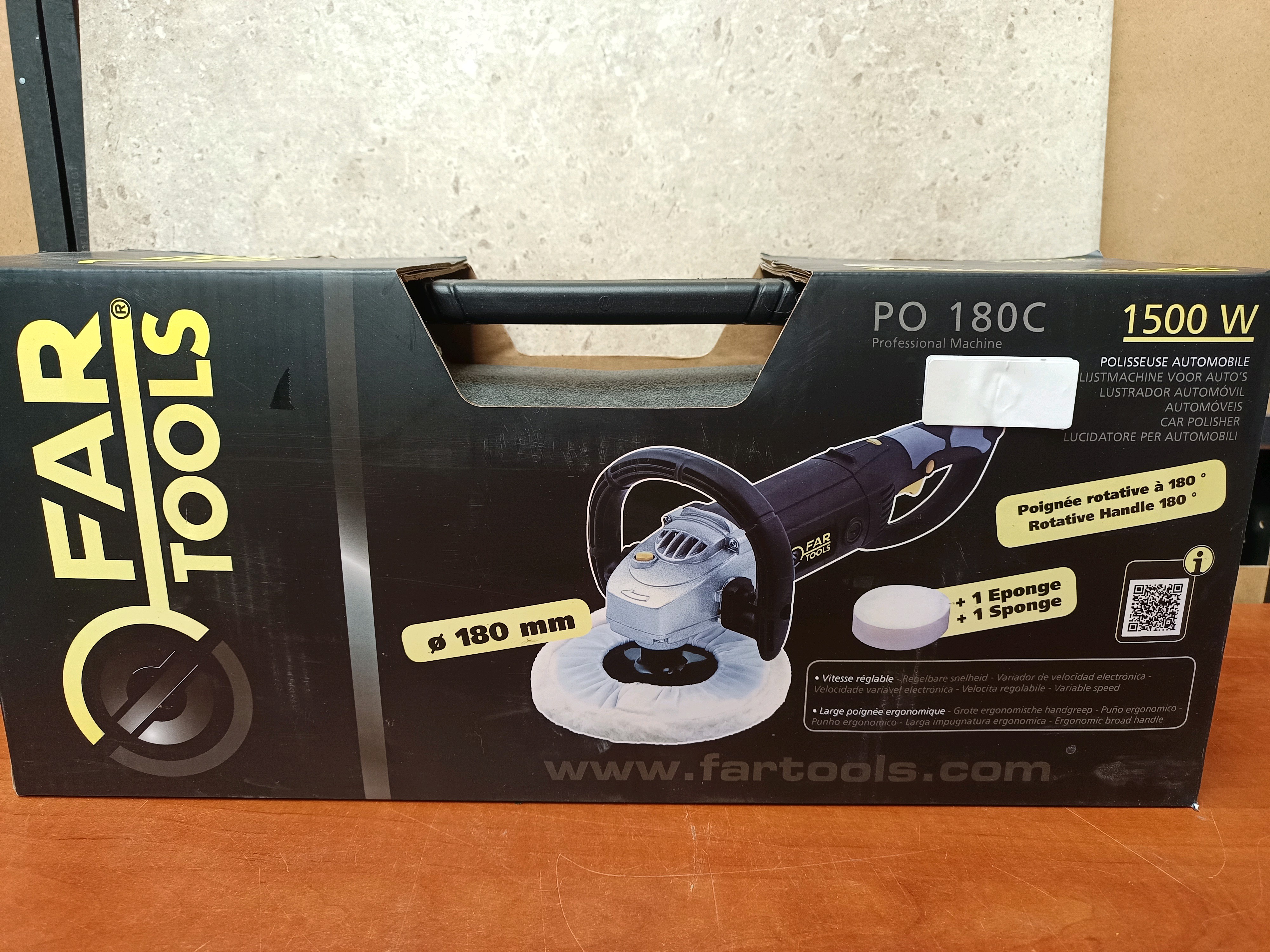 FAR TOOLS PO 180C polisseuse automobile 1500 W Ø 180 mm