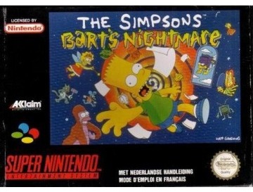 The Simpson Bart Nightmare Snes