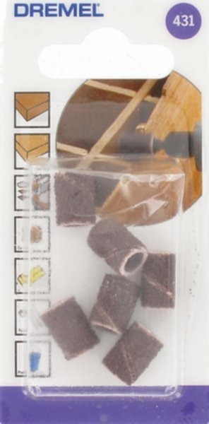 Dremel 431 bandes de ponçage 6,4 mm grain 60