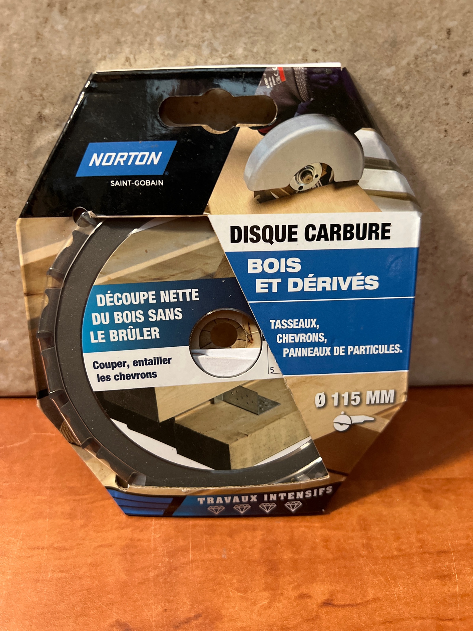 Norton Disque carbure Ø115 mm pour bois et dérivés