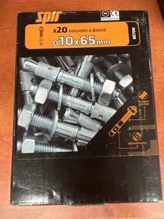 Spit lot de 20 goujons à bague acier Ø10 x 65 mm