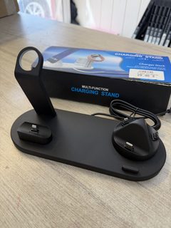 Station de charge 3-en-1 smartphone montre connectée écouteurs