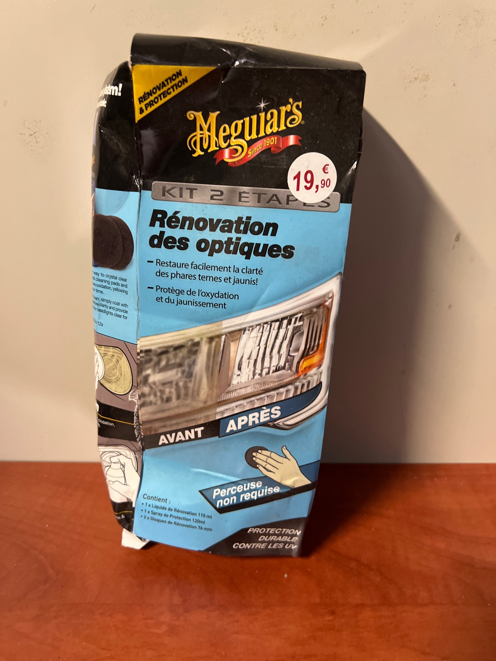 Meguiar's Rénovation des optiques - Kit 2 étapes