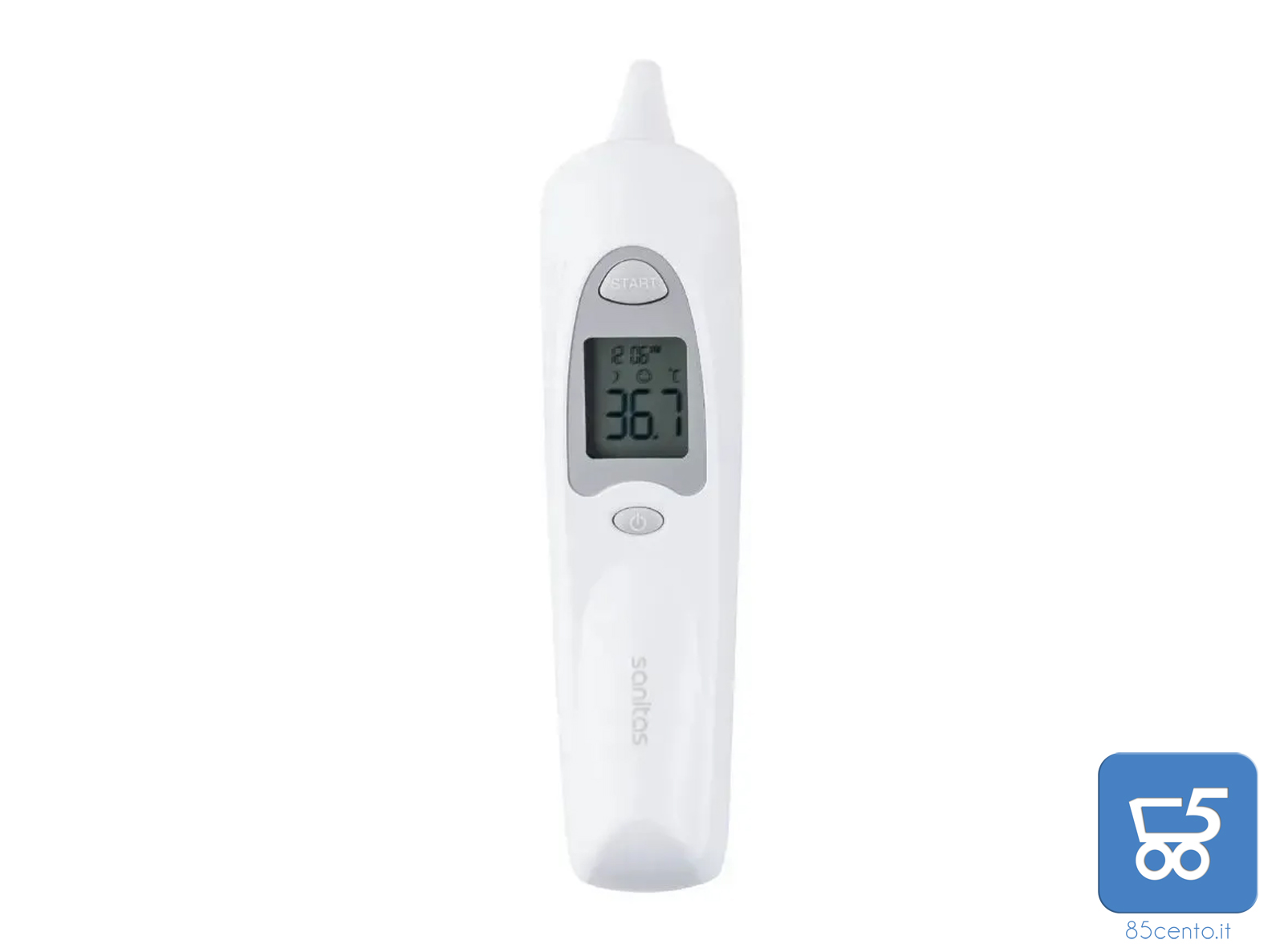 Sanitas Sft 53 Thermomètre Auriculaire Remplaçable Avec Capuchon De Protection