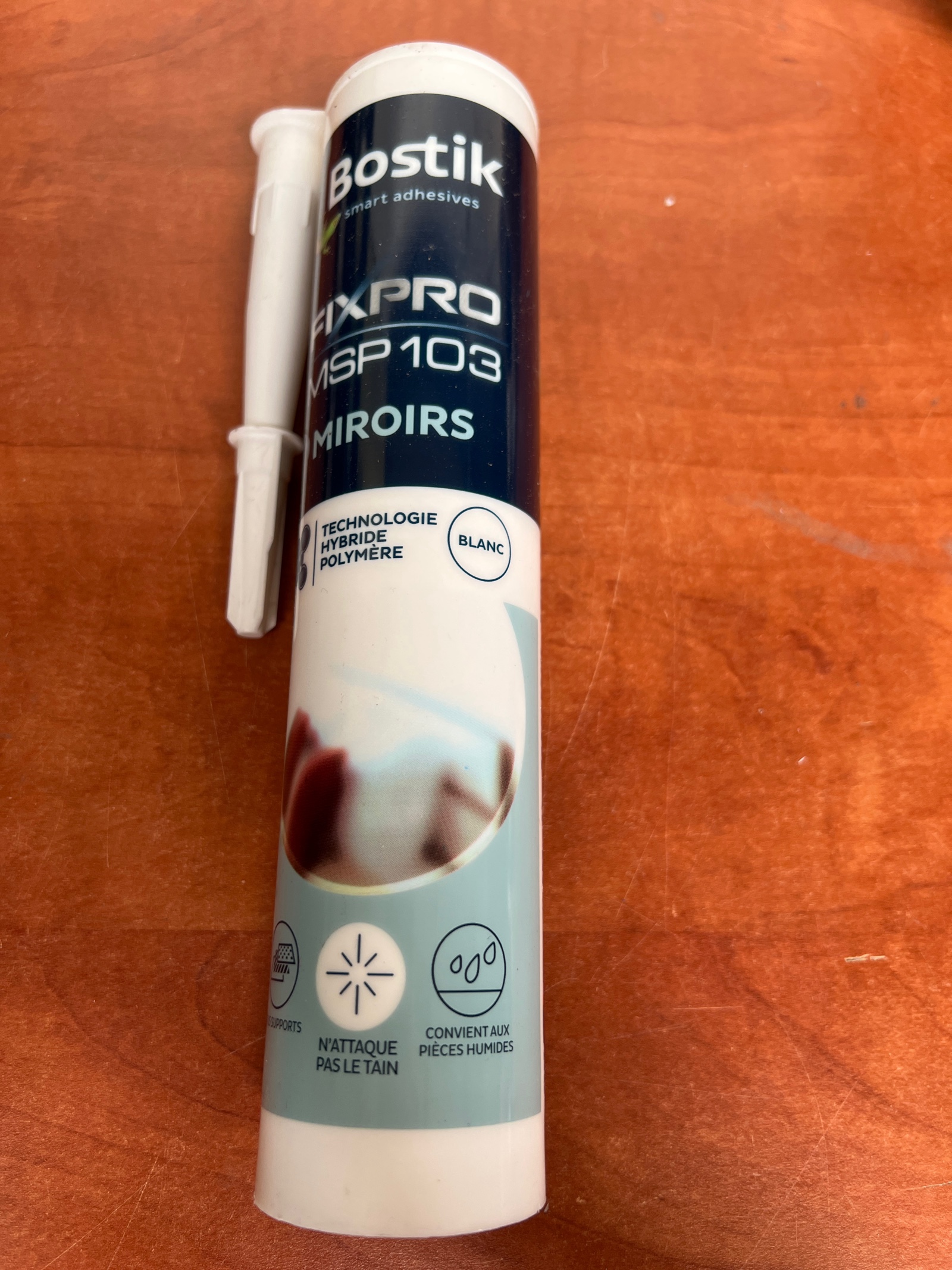 Bostik FIXPRO MSP103 Miroirs - Blanc