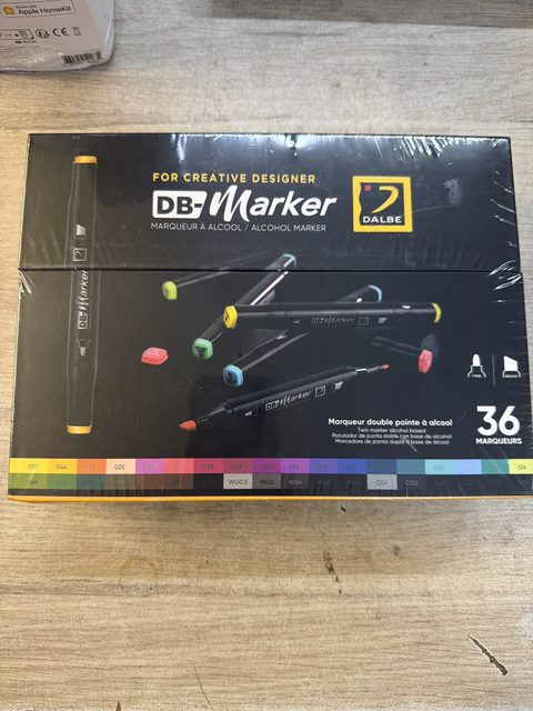 Coffret 36 marqueurs à alcool DB Marker Dalbe