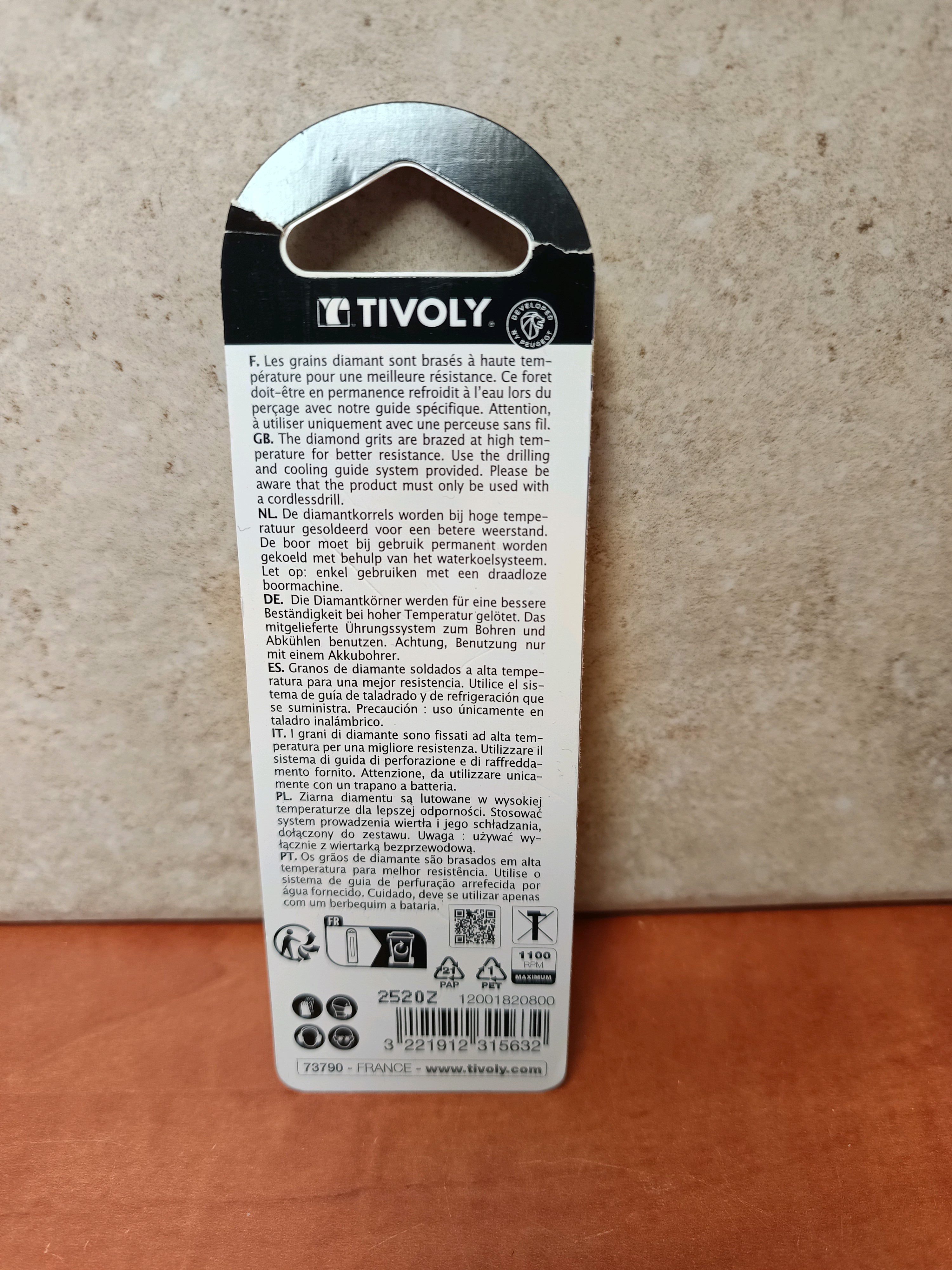 Tivoly Technic foret diamant 8 mm pour carrelage/grès — photo 2