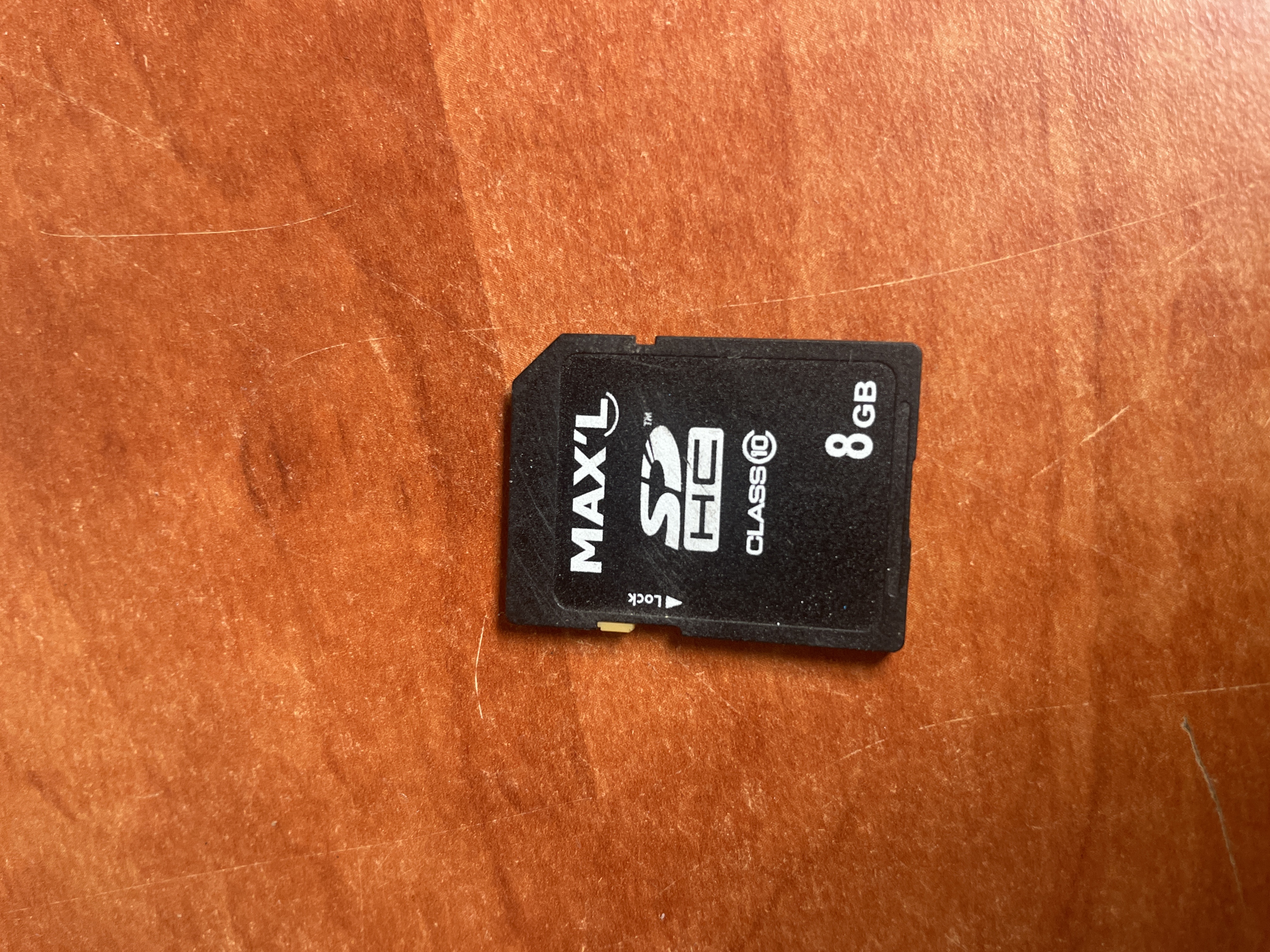 Carte mémoire SDHC Maxl 8 Go