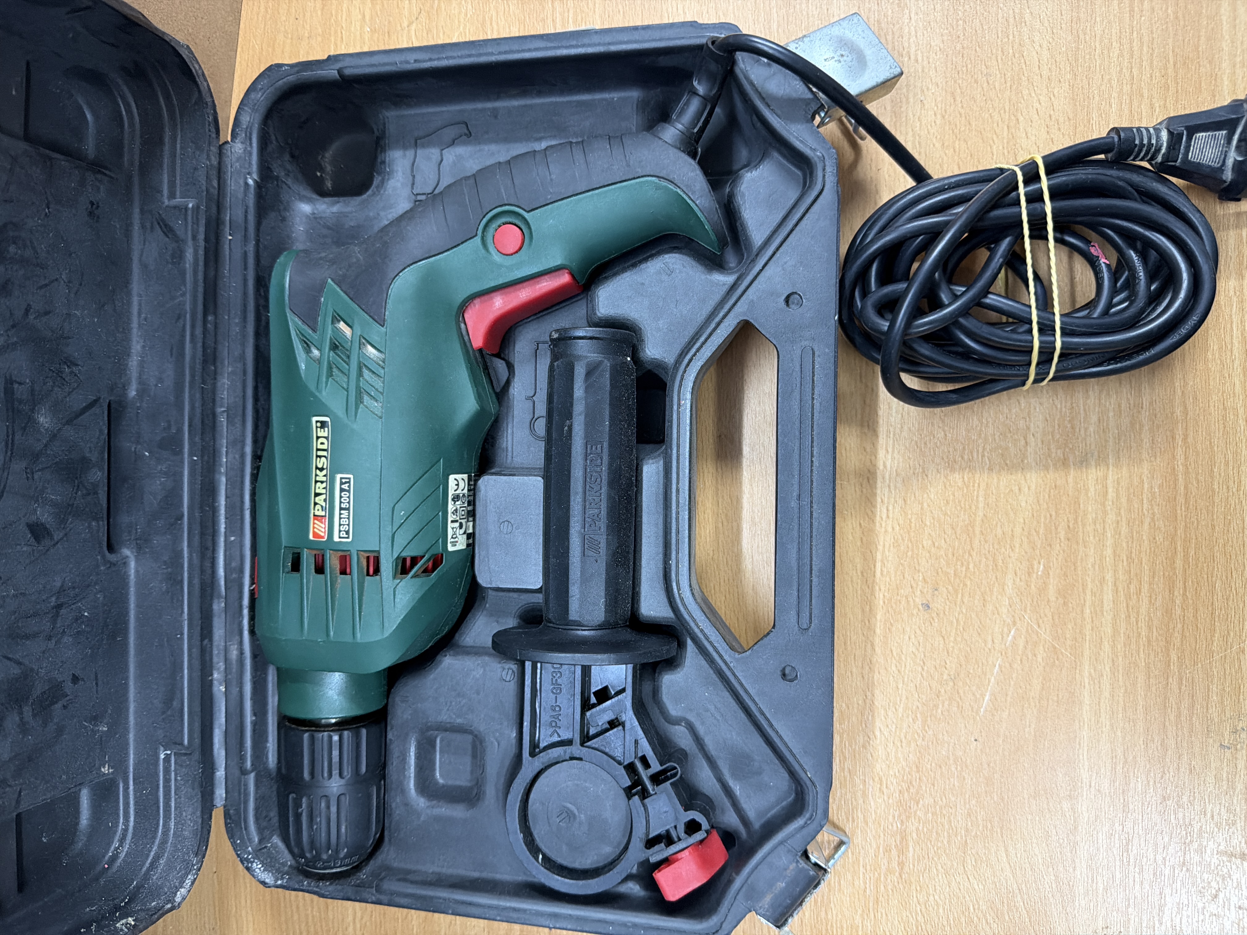 Perceuse filaire Parkside PSBM 500 A1 avec coffret