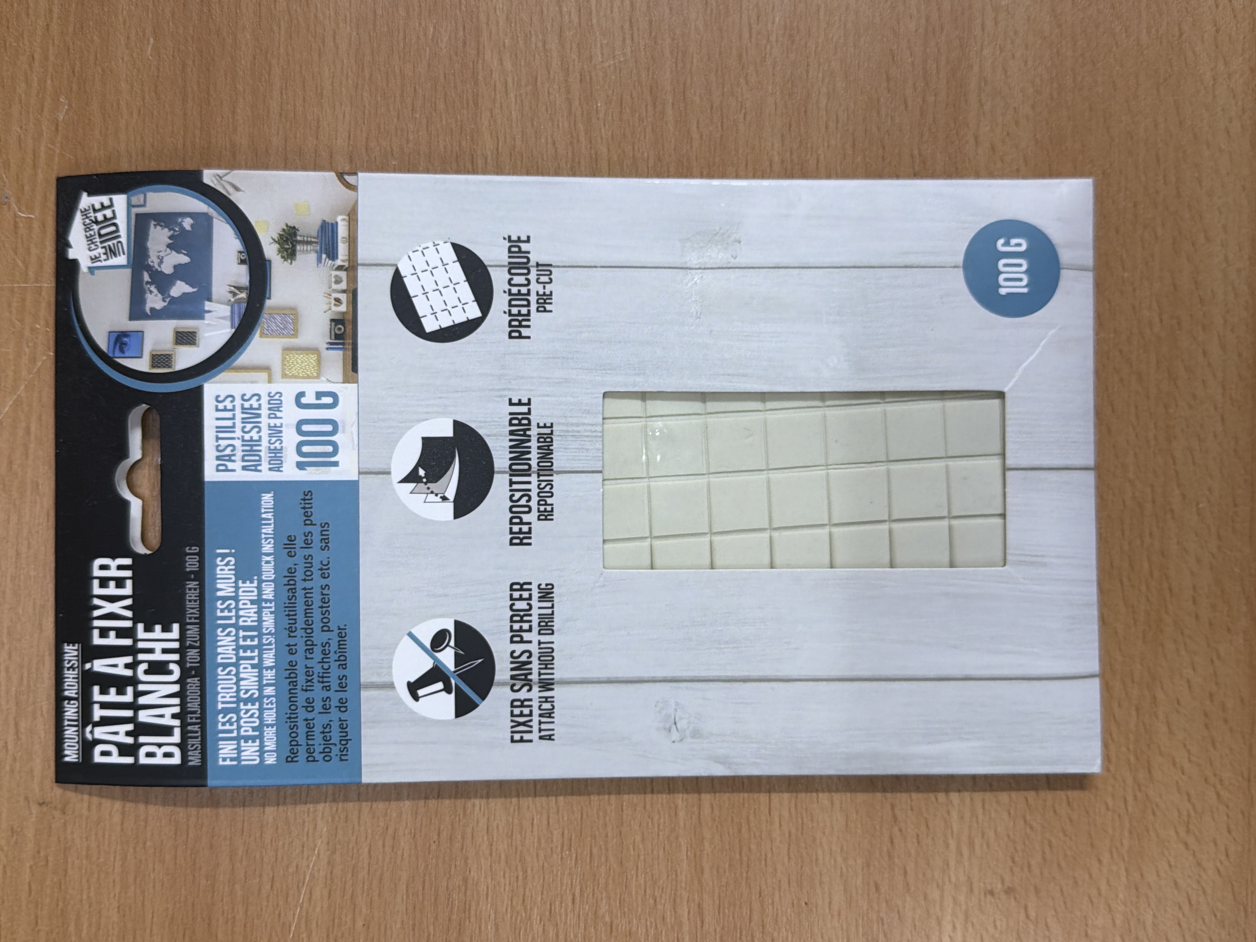 Je cherche une idée pâte à fixer blanche 100 g repositionnable