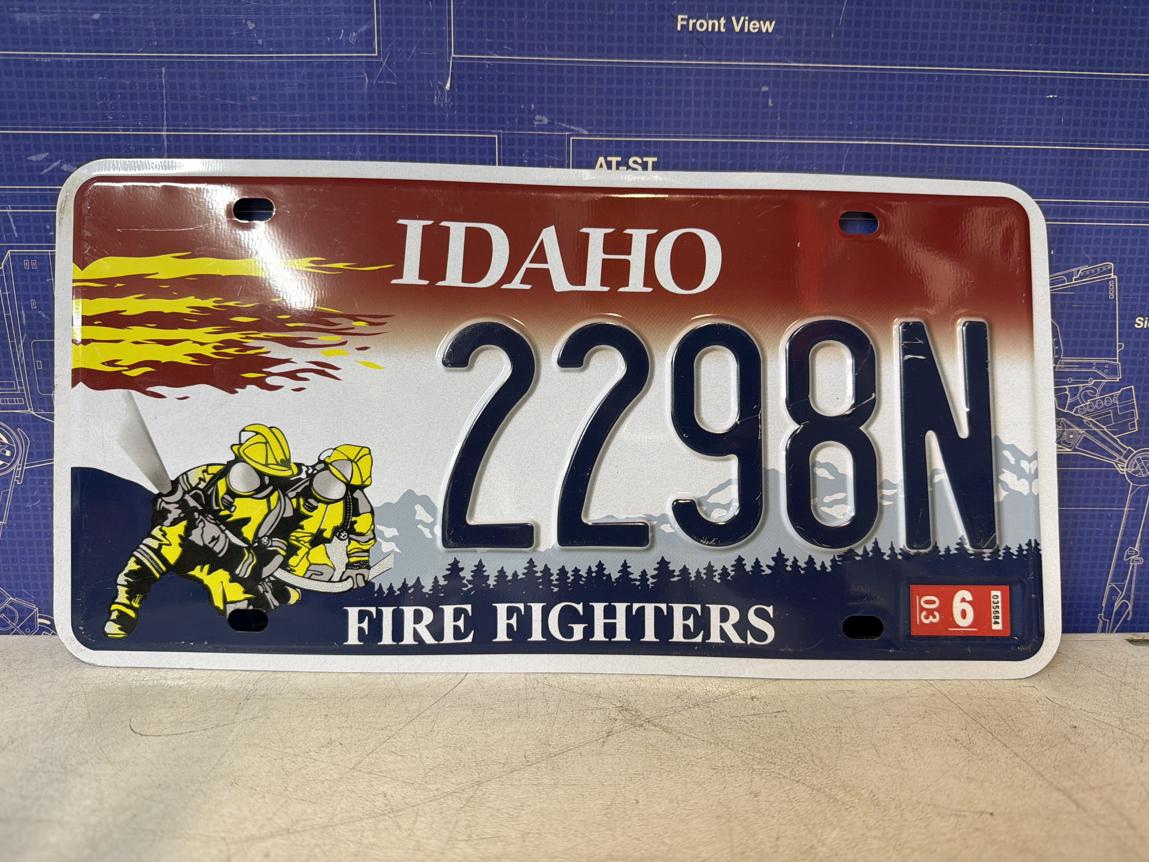 Plaque d'immatriculation Idaho Fire Fighters