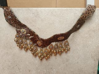 Ceinture danse du ventre décoratif brodé perles style léopard