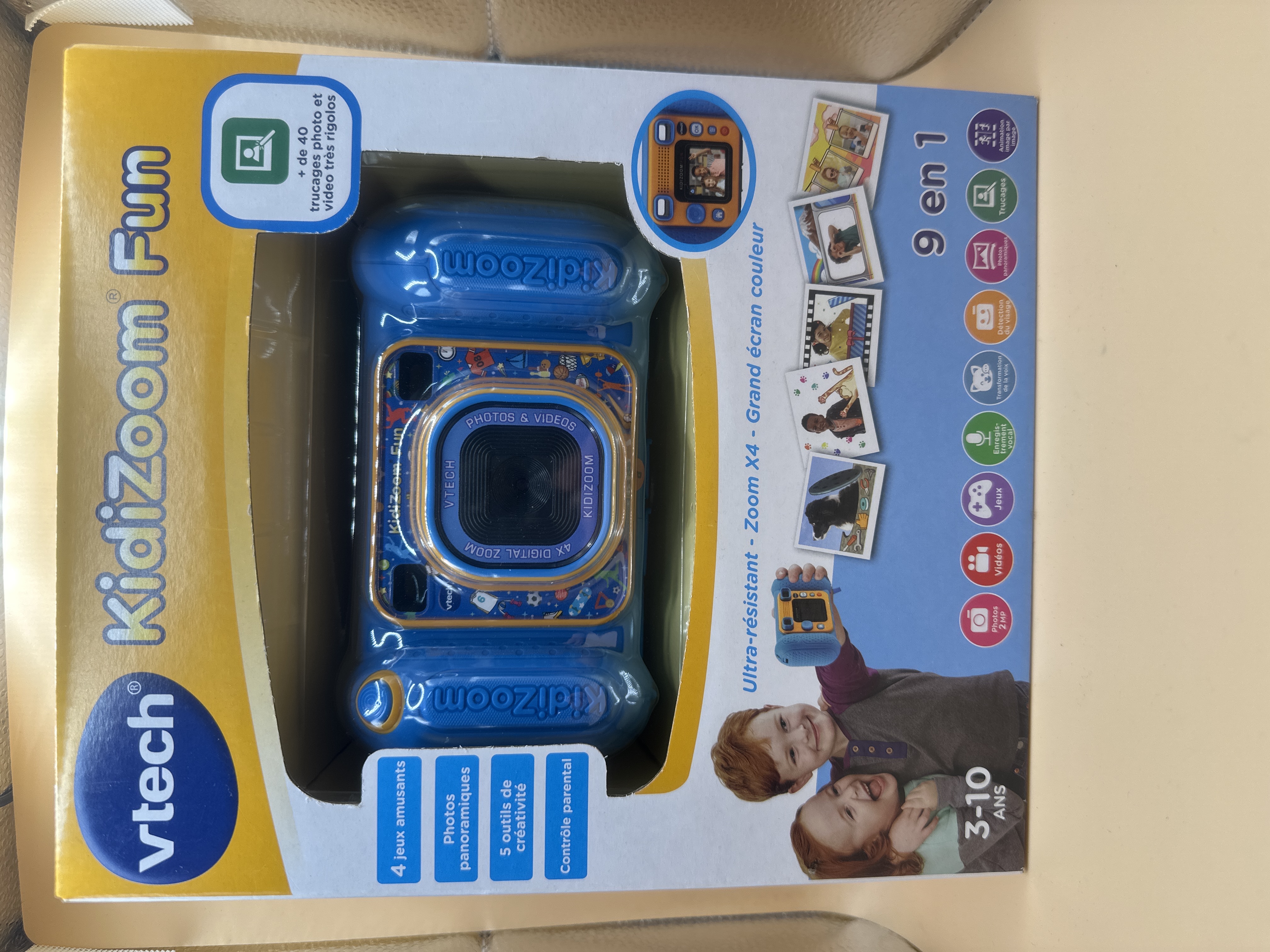 VTech KidiZoom Fun - Appareil photo enfant bleu