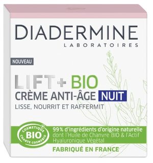 Diadermine Lift+ Bio crème anti-âge de nuit 50 ml