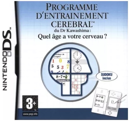 Programme d'entraînement cérébral Dr Kawashima Nintendo DS