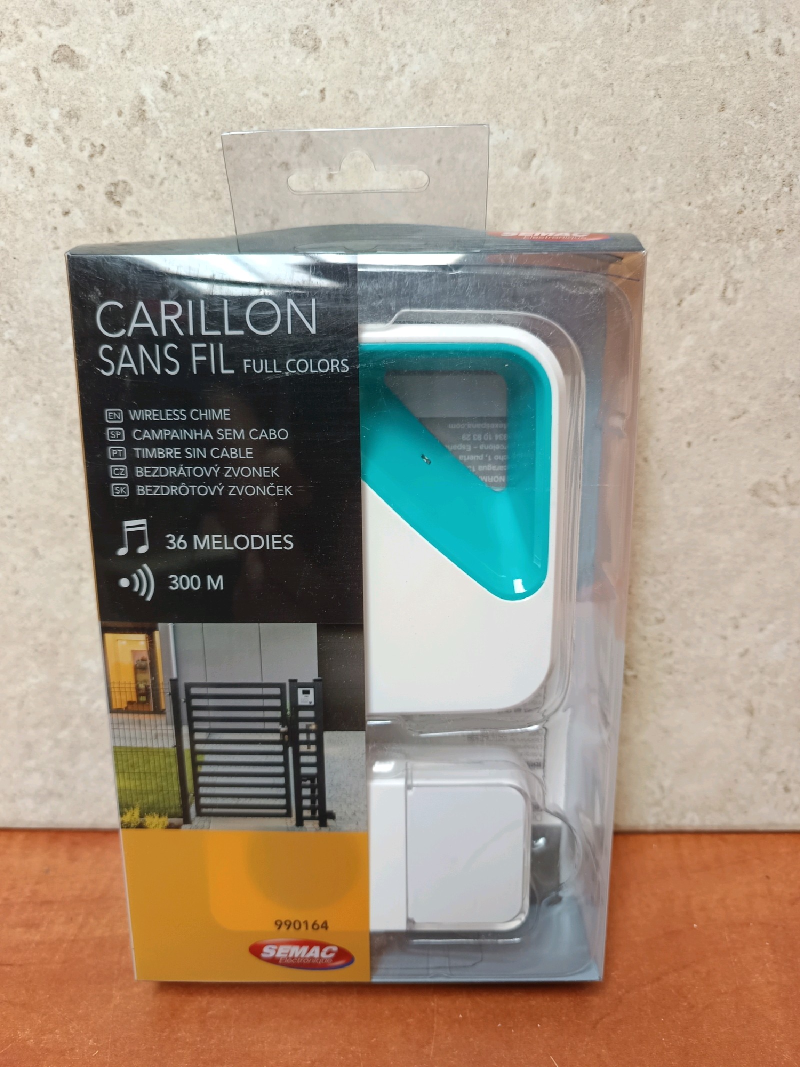 SEMAC Carillon sans fil Full Colors 990164 – 36 mélodies, portée 300 m