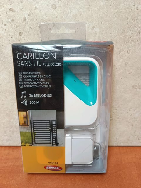SEMAC Carillon sans fil Full Colors 990164 – 36 mélodies, portée 300 m