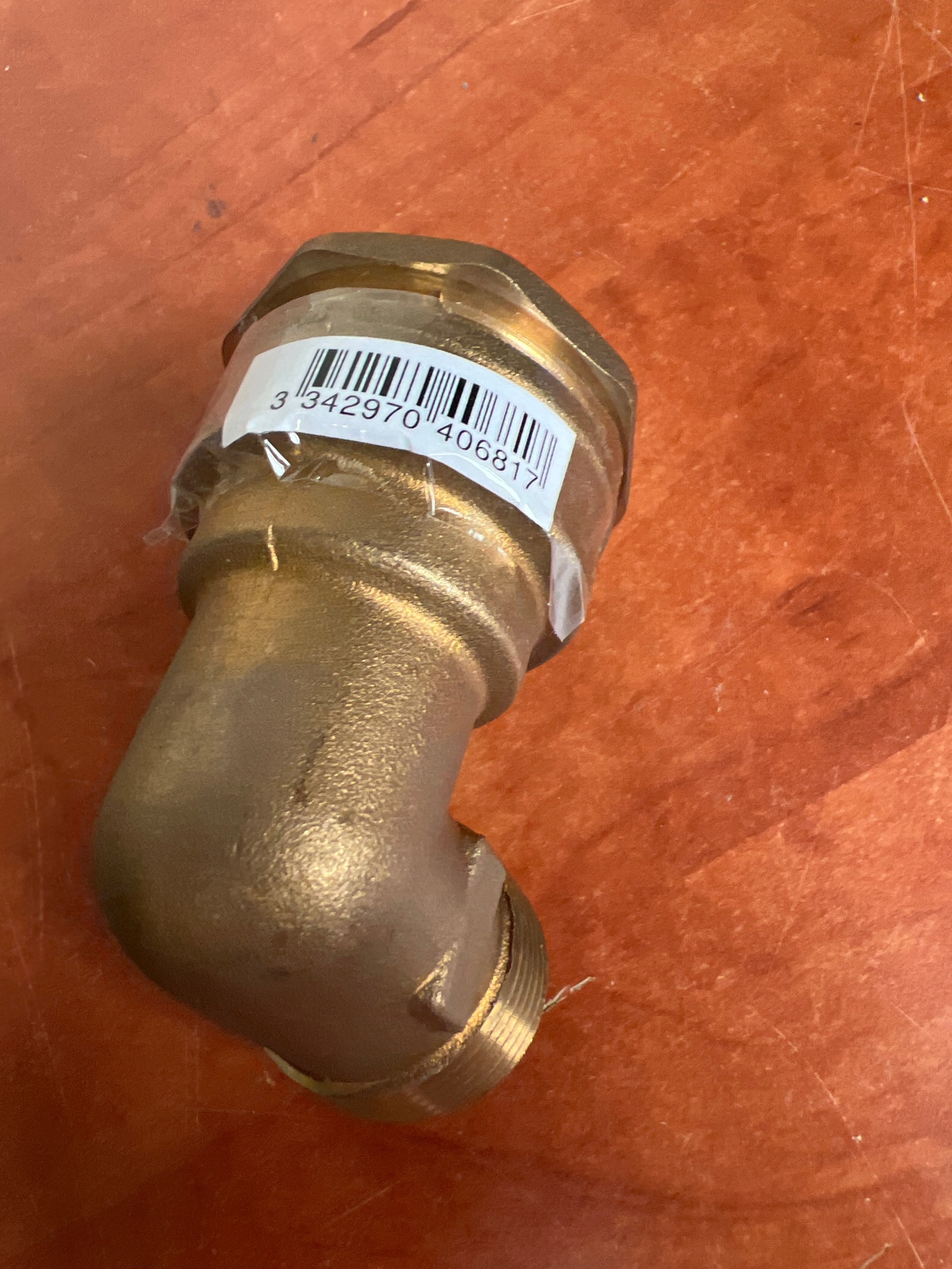 Raccord coude en laiton 90°