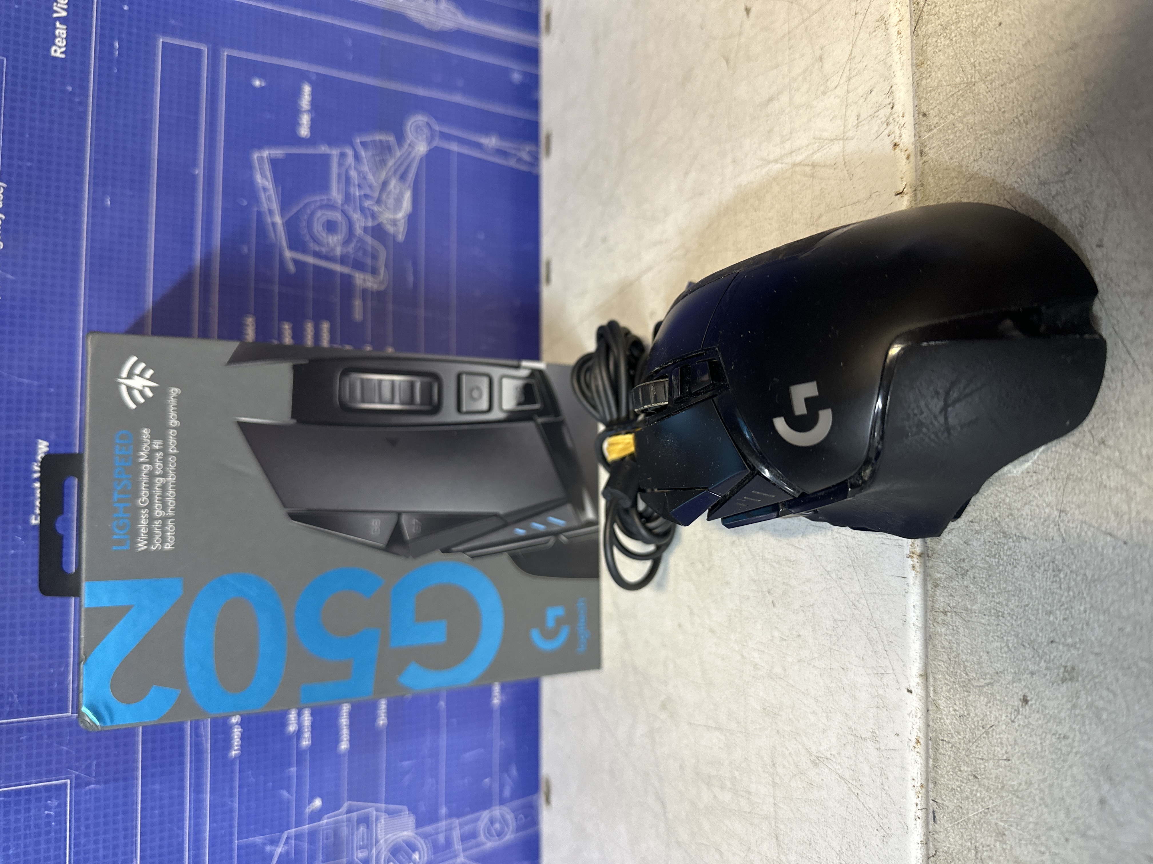 Souris gaming sans fil Logitech G502 LIGHTSPEED - FILAIRE