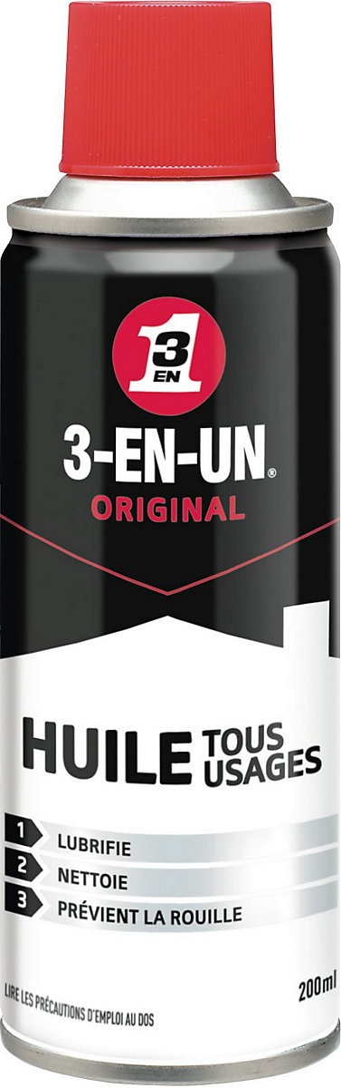 Huile tous usages 3-EN-UN Original aérosol 200 ml