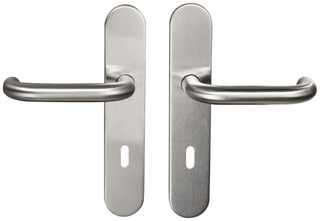 Poignées de porte Bricard Ombelle inox satiné clé L