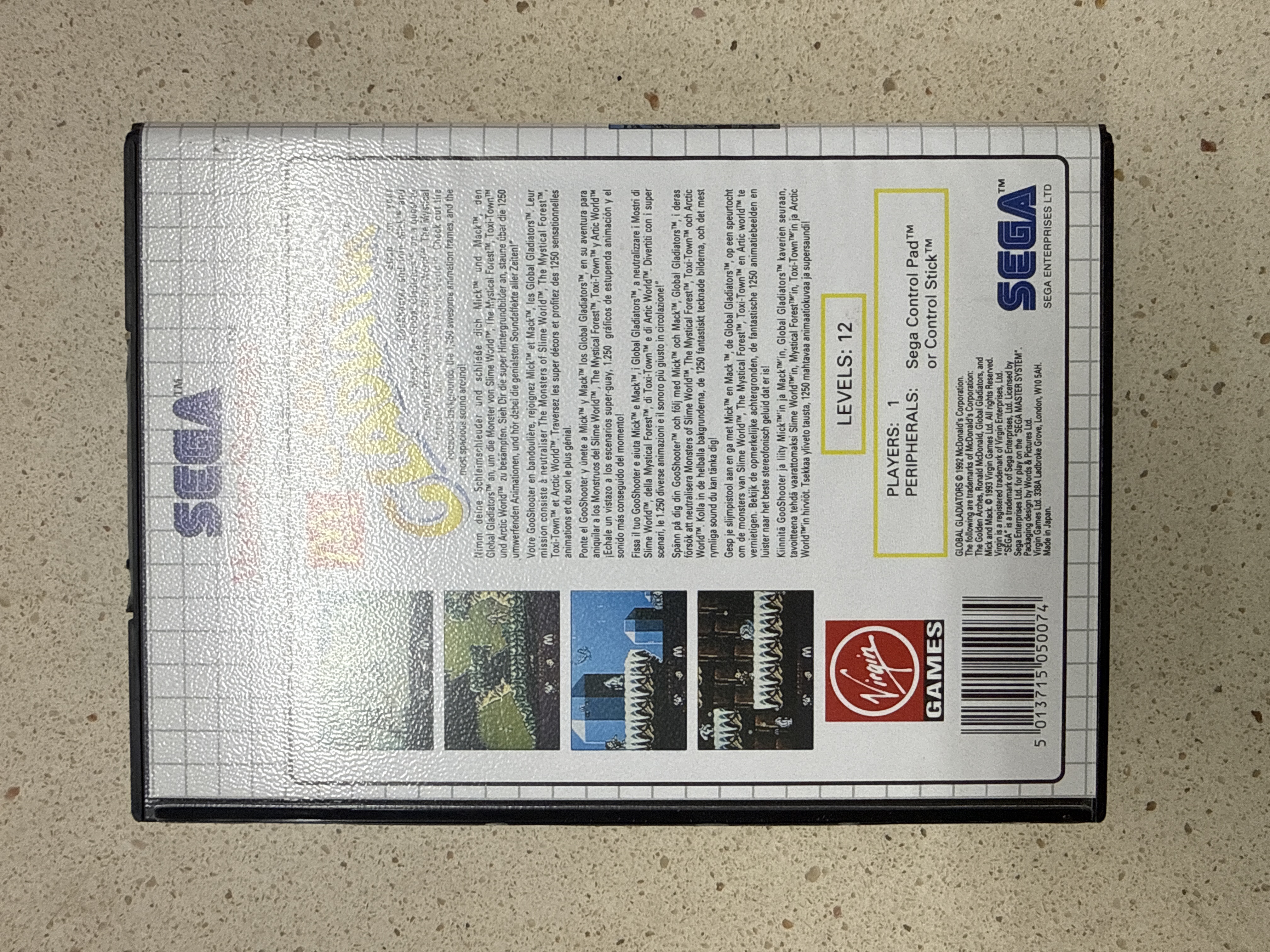 Sega Master System - Global Gladiators (Virgin Games) — photo 3