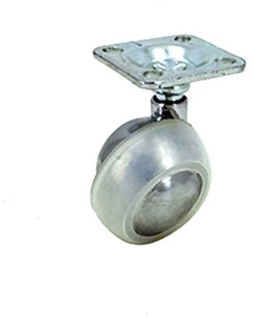 Roulette d’ameublement pivotante à platine Caujolle S43 45 Ø 45 mm