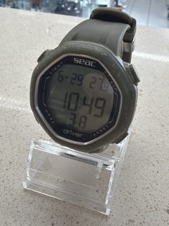 Ordinateur d'apnée Seac Driver montre pêche sous-marine vert militaire