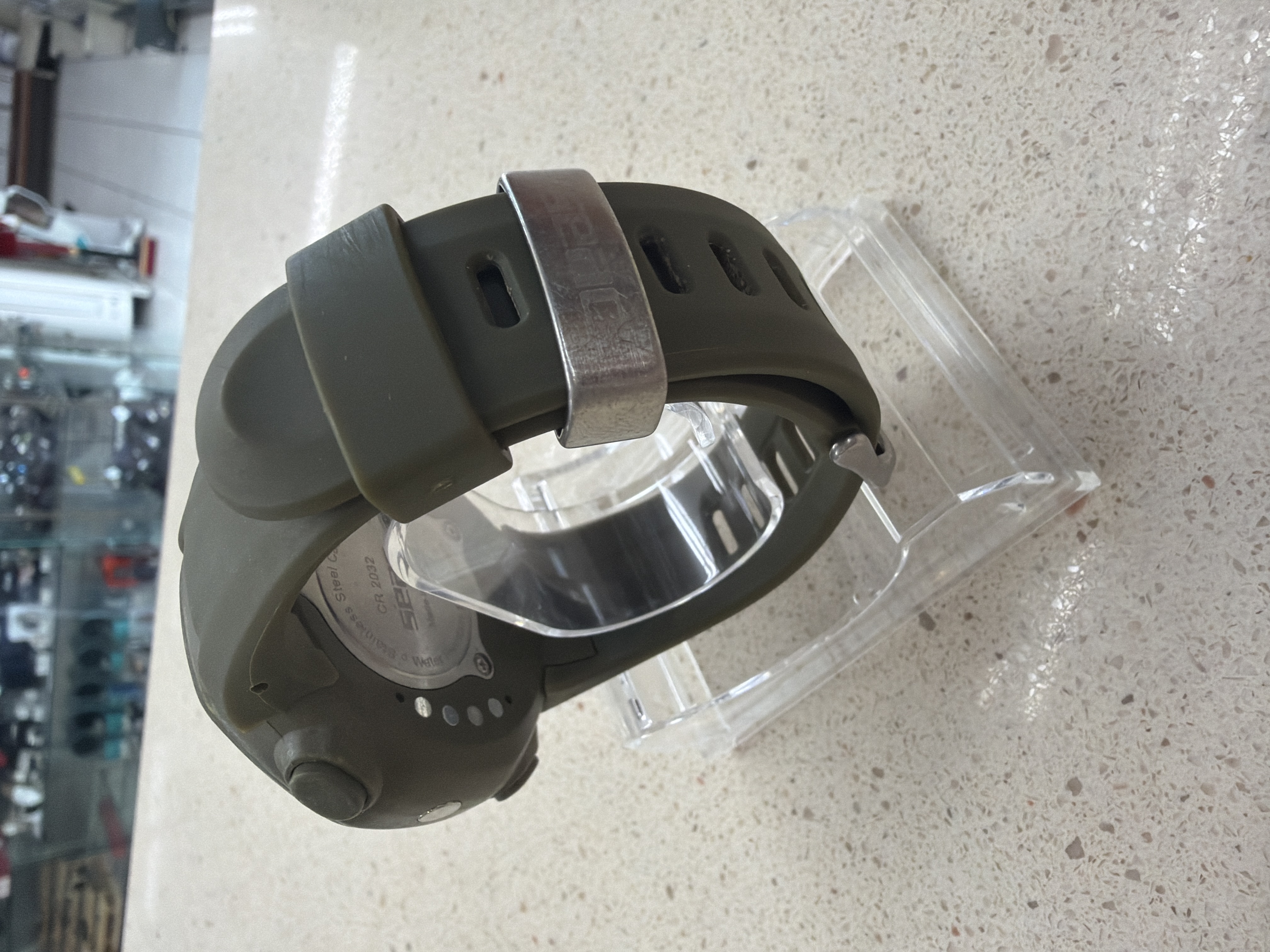 Ordinateur d'apnée Seac Driver montre pêche sous-marine vert militaire — photo 2