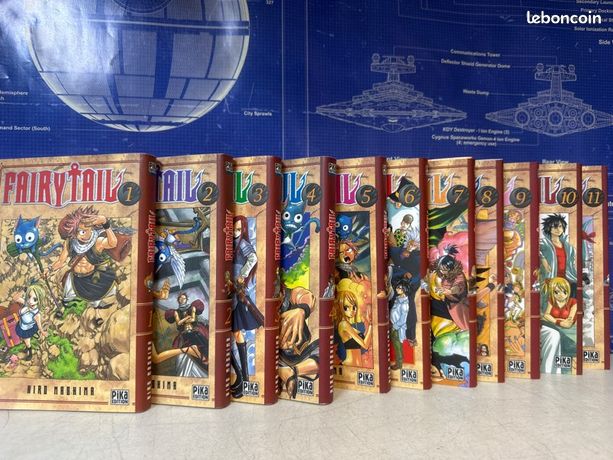 Lot mangas Fairy Tail tomes 1 à 11 Pika