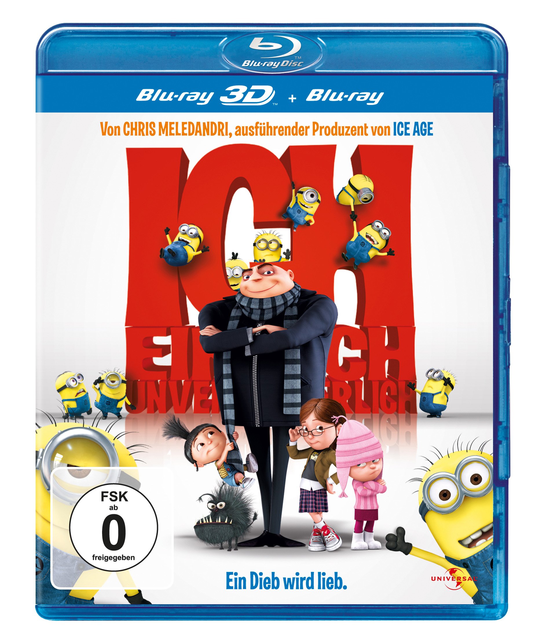 Ich - Einfach Unverbesserlich (Blu-Ray 3d, + Blu-Ray 2d)